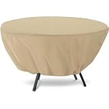 Outdoor Patio Classic Accessories Beige Table Cover