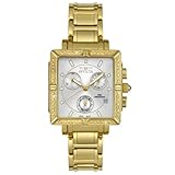 Invicta Women's 5379 Square Angel Diamond Gold-Tone Chronograph Watch