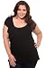 Apparel : Torrid Plus Size Black Asymmetrical Ruffle Top