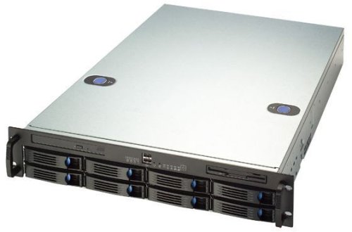 CybertronPC Magnum Series XV2044 2U Rackmount NAS Server, Two Intel Xeon 5050 Dual Core 3GHz Processor, X7DVL-E GL2 Dual Processor Motherboard, 2GB DDR2 PC4200 ECC/FB Memory, (8) 73GB SAS HDs, Slim Combo Optical, Slim Floppy Disk Drive, Video Graphics, Gigabit Network Lan, Chenbro 2U Rackmount Case, 500w Dual Redundant Power Supply, 1 Year Warranty