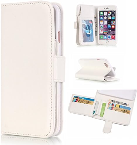 6S Plus Case,6S Plus Wallet Case, Stand Case,Flip Case for iPhone6S Plus, 6S Plus Wallet Case Cover for Apple iPhone 6/6s Plus 5,5" (White)