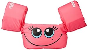 Stearns Puddle Jumper Basic Life Jacket, Pink Smile, 30-50 lbs
