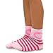 TeeHee Kids Girls Cotton Fashion Fun Crew Socks 6 Pair Pack (6-8Y, Stripes and Circle Heart)