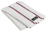 Cannon Vertical Rib Stripe Kitchen Towel, Red Stripe