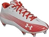 Under Armour Nitro II Wht/Red Mid Detach Football Cleat