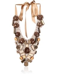 Ranjana Khan Cut Glass and Mother-Of-Pearl Necklace