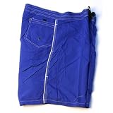 Urban Boundaries - Urban Boundaries Premium Unlined Boardshort - Royal Blue with White Piping (Sizes 32,36)