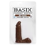 Pipedream Products Basix Rubber Works Realistic 5 Inch Brown Ballsy Dong