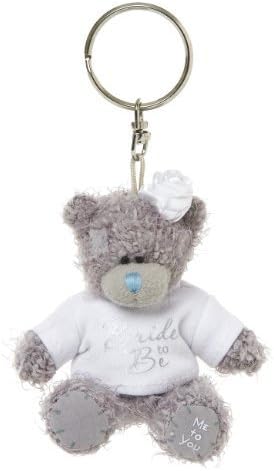 Me to You 3-inch Tatty Teddy Bear 'Bride to Be' Keyring (Grey) by Carte Blanche Greetings