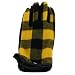 Winter Ski Plaid Lumber Jack Buffalo Gloves Yellow Black