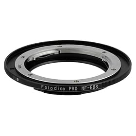 Fotodiox Pro Adapter -- Nikon Lens - Canon EOS Camera Adapter for Canon 1d, 1ds, Mark II, III, IV, 1DX, 1DC, 5D, 5D Mark II, III, 7D, 10D, 20D, 30D, 40D, 50D, 60D, Digital Rebel xt, xti, xs, xsi, t1i, t2i, t3, t3i, C300, C500