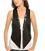 G by GUESS Safety Pin Vest, BLACK (XL)