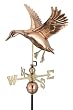 27" Luxury Polished Copper Landing Duck Weathervane