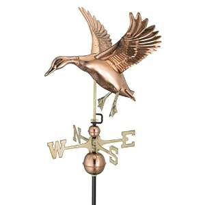 27 Luxury Polished Copper Landing Duck Weathervane by 
