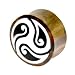 Chocolate SONO WOOD and BONE TRIBAL WIND Plug - 11/16 Inches