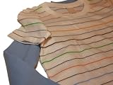 American Apparel 2 Pack for Kids - Baby Blue Long Sleeve Tee (size 2T) and Candy Stripe T-Shirt - Ships in 24 Hours!