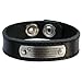 Serenity Prayer Leather Bracelet, Thick Dakota Leather for Men