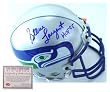 Steve Largent Seattle Seahawks NFL Hand Signed Full Size Replica Deluxe Football Helmet with HOF 95