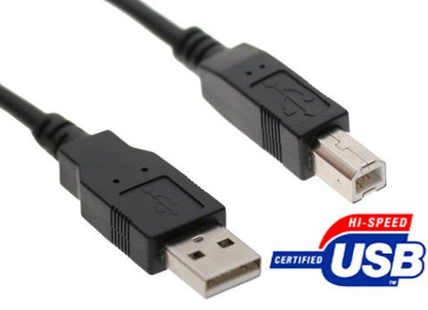 Xxion Value 5 Metre Universal High Speed USB 2.0 A - B Printer or Scanner Lead / Cable. Colour Black. Suitable for all brands of printer which use a standard USB interface. HP, Dell, Epson, Canon, Lexmark, Xerox, Samsung etc.,