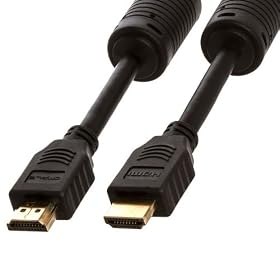 15FT 28AWG High Speed w/ Ethernet HDMI Cable w/ Ferrite Cores - Black