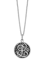 L - 18" Large Solid 10K,14K,18K Gold with Black Finish Szira Collection Paw and Hearts Monogram Initial L Charm, Pendant, Key Ring, for Dog, Cat or Person