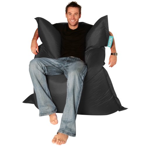 BAZAAR BAG ® - Giant Beanbag BLACK - Indoor & Outdoor Bean Bag - MASSIVE 180x140cm - GREAT for Garden top Garden Furniture product BAZAAR BAG ® - Giant Beanbag BLACK - Indoor & Outdoor Bean Bag - MASSIVE 180x140cm - GREAT for Garden picture