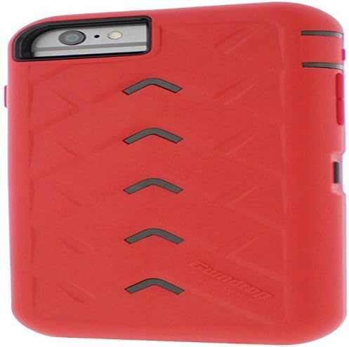 KAZALA Beautiful Heavy Duty Hybrid Protective Case - Soft Black Silicone Cover with Red Protective Mesh Shell Case