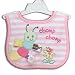 Taggies Caterpillar Applique Bib - Pink
