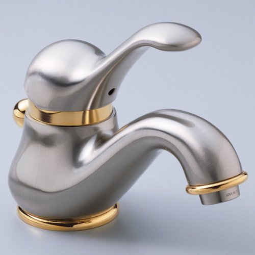 Buy Single Hole Faucet by American Standard – 3808.101 in Satin Nickel/Polished Brass