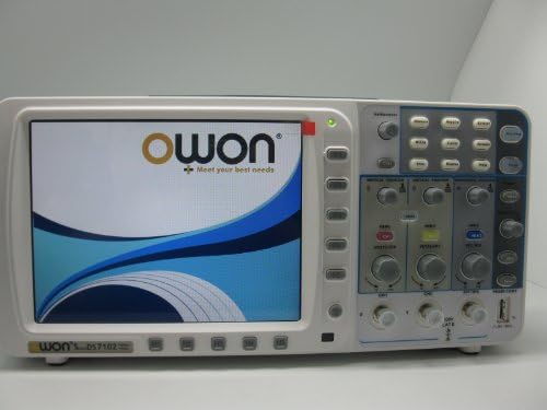 New Owon 100mhz Oscilloscope Sds7102 1g/s Large 8" Lcd w/ 3 Ys Warranty Vga+lan+battery+bag