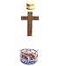 Holy water form the Jordan River in a Cross shaped Bottle
