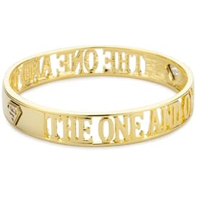 nOir DC Comics Gold Only Supergirl Bangle Bracelet