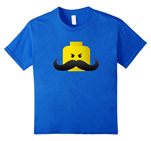 Kids Leggo My Mustache Graphic Tee 6 Royal Blue