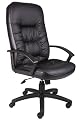 Boss Executive Leather Plus Chair Black