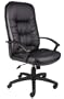 Boss Executive Leather Plus Chair Black