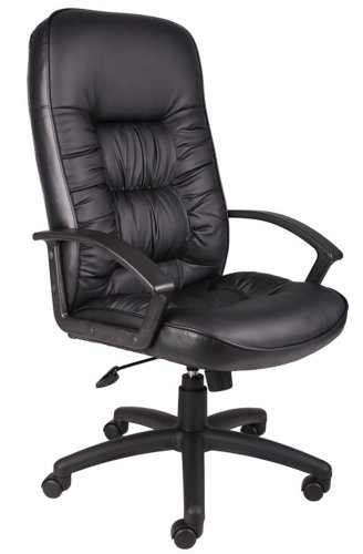 Boss Executive Leather Plus Chair Black