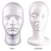 Keyzone Female+Male Styrofoam Mannequin Manikin Head Model Foam Wig Hair Hat Glasses Display