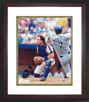 Gary Carter signed New York Mets 8x10 Photo Custom Framed