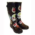 Ladies TATTOO Print Funky Fashion Festival Wellies WF20