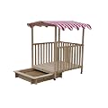 SDKS01Rot Sandkasten mit Veranda