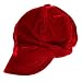 Dark Red Velvet Classic Newsboy Cap Hat