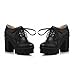 Show Shine Women's Fashion Platform High Chunky Heel Ankle Boots