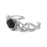 Carolyn Pollack Sterling Rainbow Obsidian Moondance Cuff Bracelet