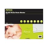 PIFCO DOUBLE ELECTRIC HEATED UNDER BLANKET WASHABLE NEW