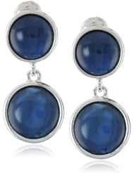 Napier Silver-Tone Double Clip-On Earrings