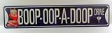 Betty Boop - BOOP-OOP-A-DOOP Drive, Novelty, Funny, Metal, Tin, Street, Road Sign