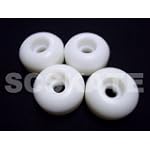 Skateboard WHEELS Blank 50mm WHITE Dura Rollers
