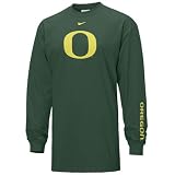 Nike Oregon Ducks Green Classic Logo Long Sleeve T-shirt