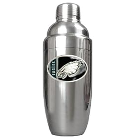Click here to buy Philadelphia Eagles NFL Stainless Steel Cocktail Shaker by Great American Products.