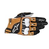 ALPINESTARS OCTANE S-MOTO LEATHER MOTORCYCLE GLOVES-ORANGE-MEDIUM-NEW